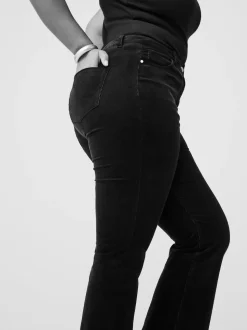 Black Corduroy Bootcut Hourglass Trousers