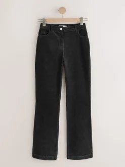 Black Corduroy Bootcut Hourglass Trousers