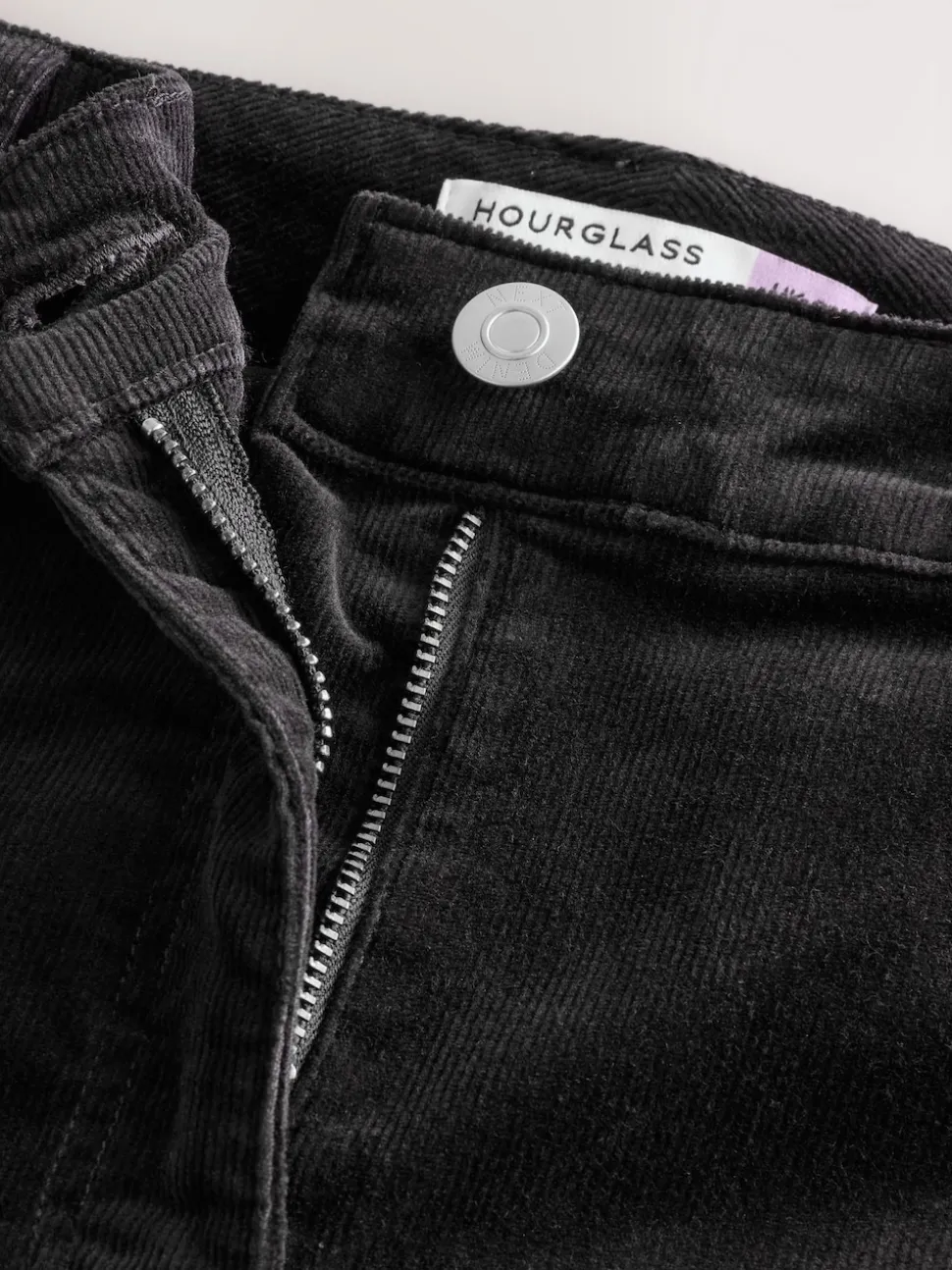 Black Corduroy Bootcut Hourglass Trousers