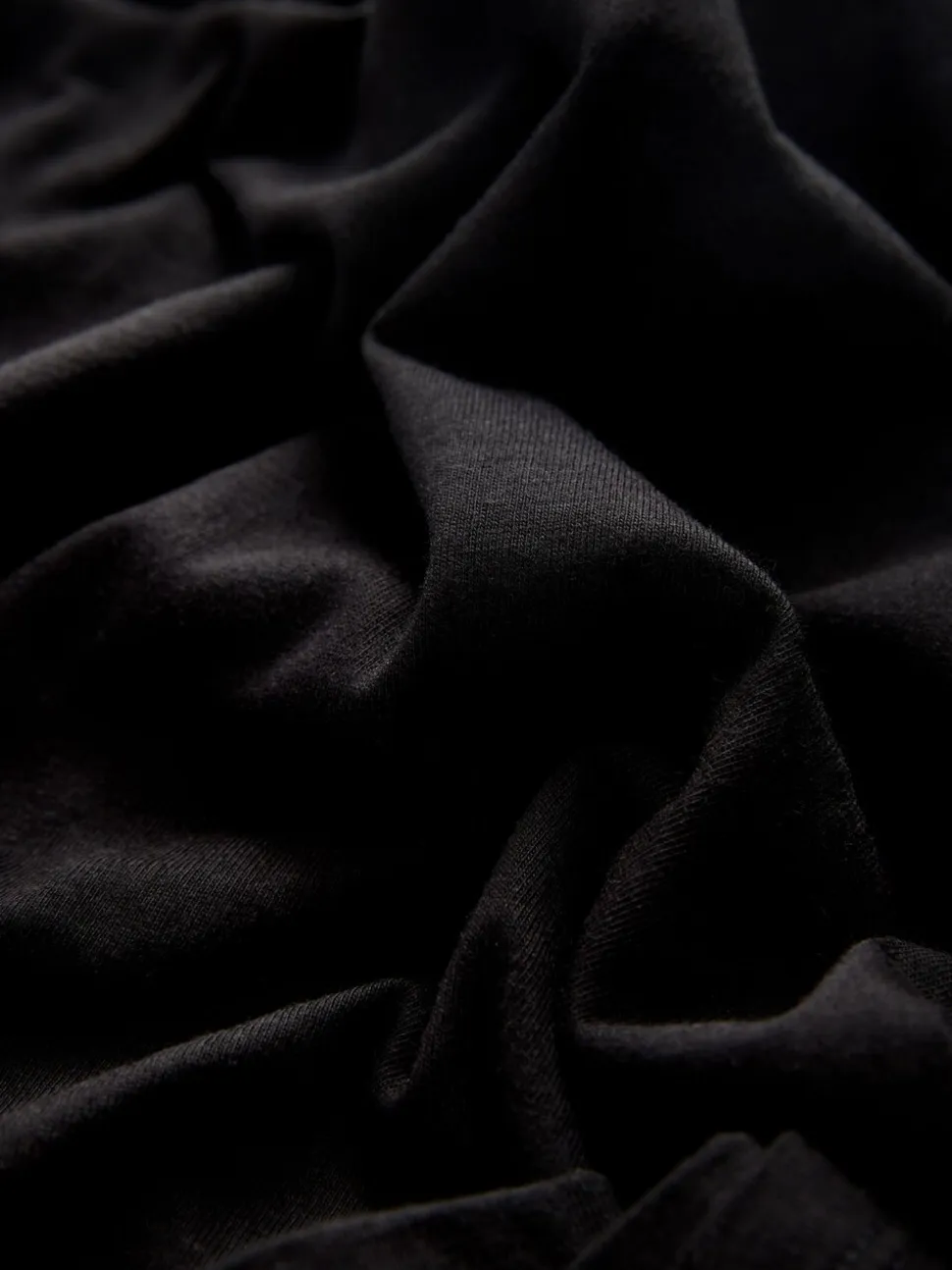 Black Cotton Blend Sleeveless Drape Top