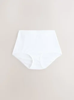 Black Cotton Rib Knickers 7 Pack