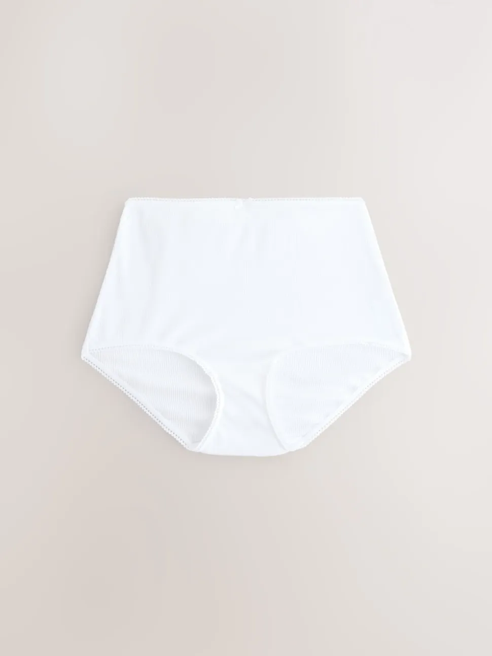 Black Cotton Rib Knickers 7 Pack