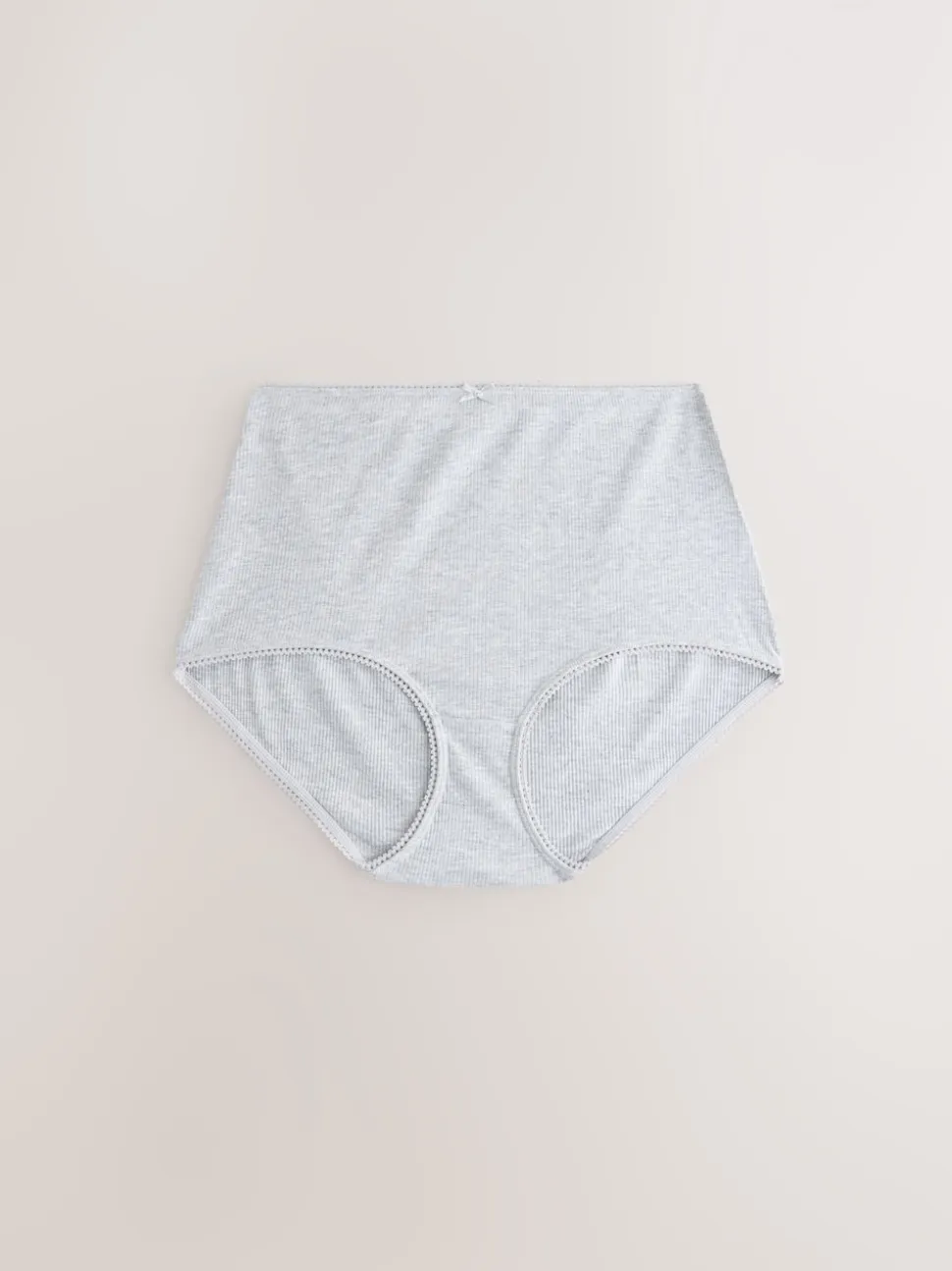 Black Cotton Rib Knickers 7 Pack