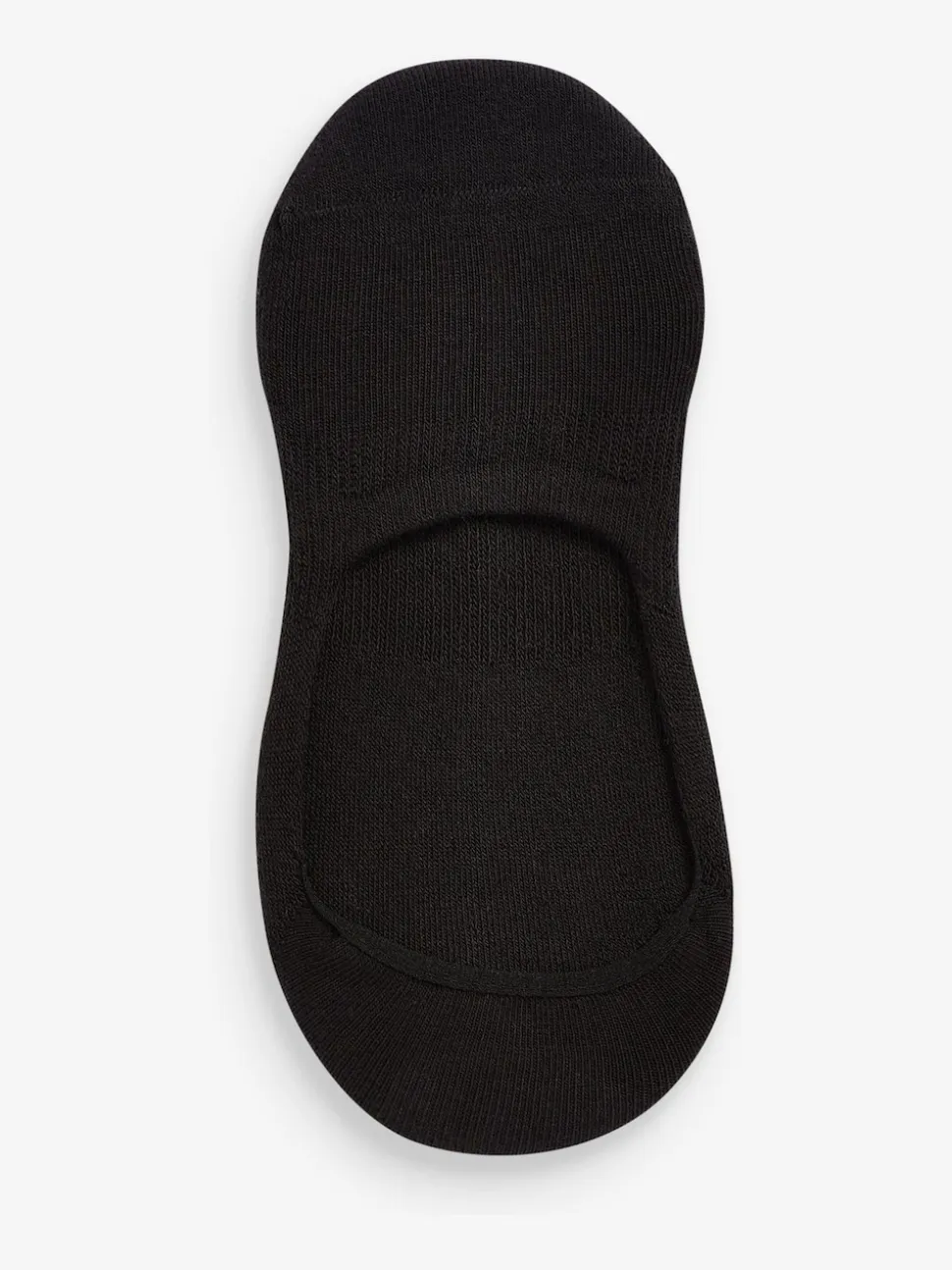 Black Cushion Sole Invisible Trainer Socks 4 Pack