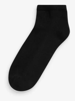 Black Cushion Sole Trainer Socks 4 Pack