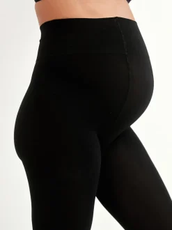 Black 3D 100 Denier Maternity Tights