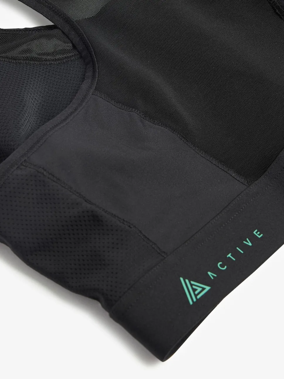 Black DD+ Active Sports Zip Front Dry Tech High Impact Bra