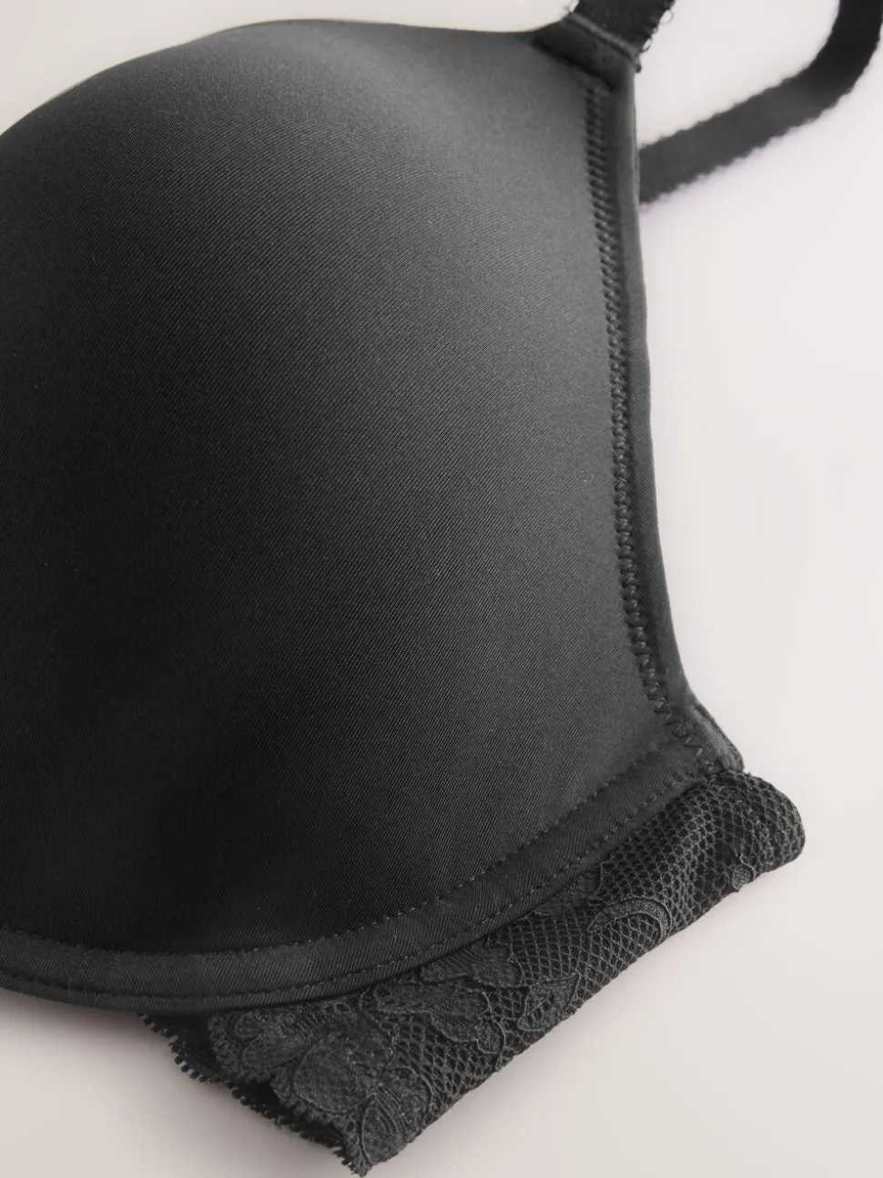 Black DD+ Pad Full Cup Smoothing Ultimate Comfort T-Shirt Bra