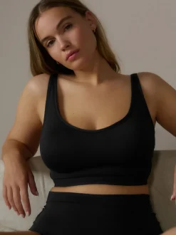 Black DD+ Pad Non Wire Ultimate Comfort Bra