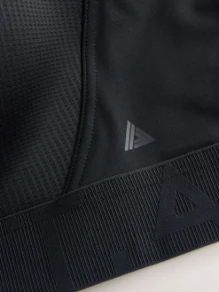 Black DD+ Ultimate Dry Tech Breathable Lightweight Pad High Impact Sports Bra