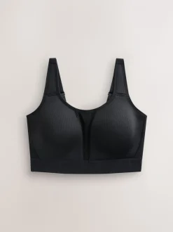 Black DD+ Ultimate Dry Tech Breathable Lightweight Pad High Impact Sports Bra