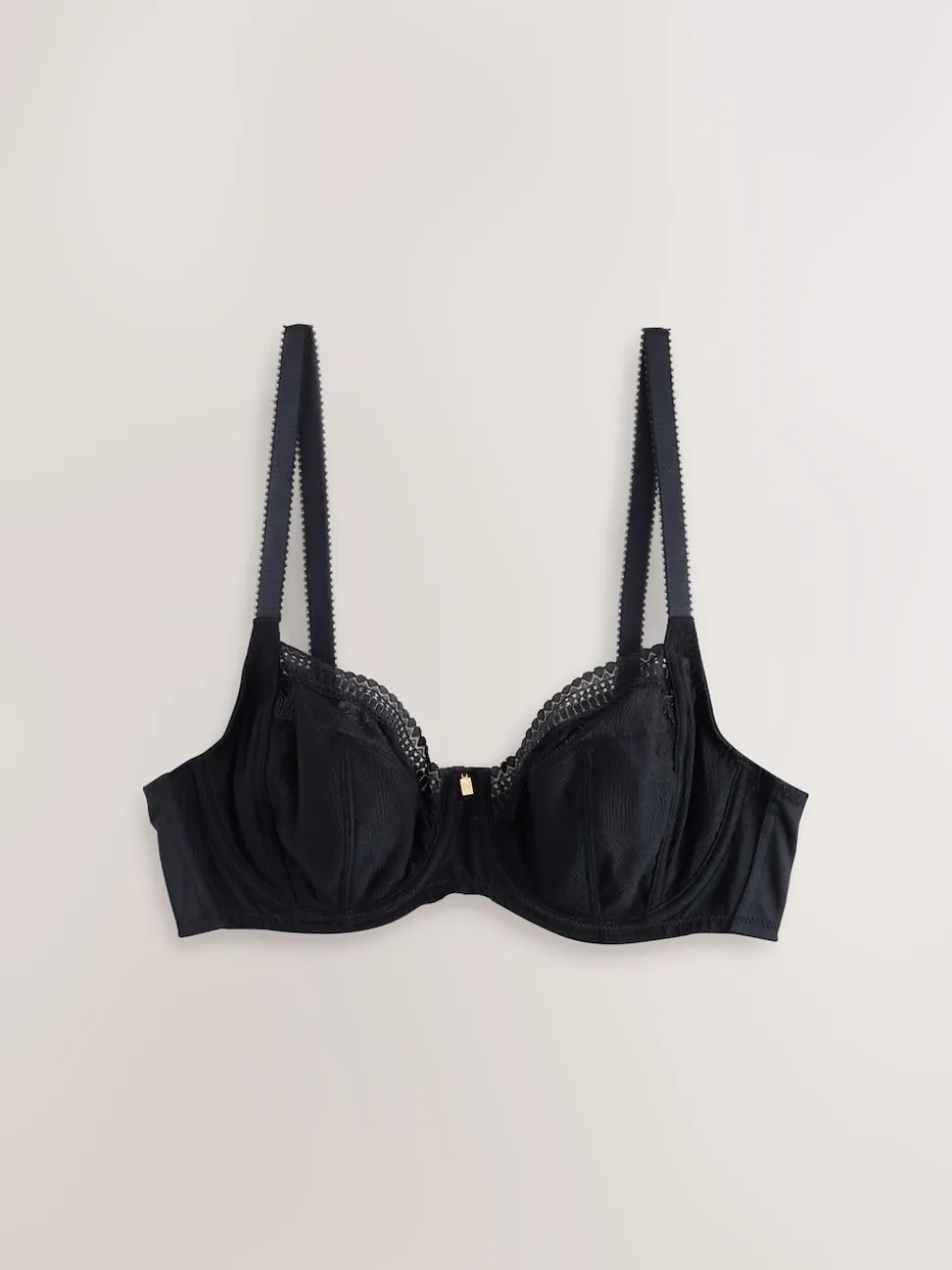 Black DD-H Side Support Wired Full Cup Bra