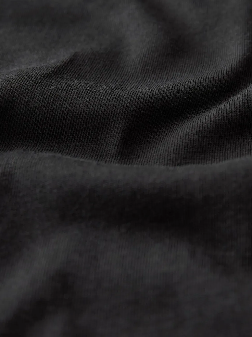 Black Essential Pure Cotton Short Sleeve Crew Neck T-Shirt