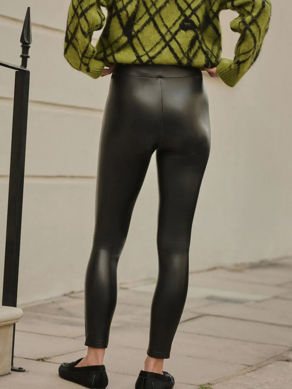 Black Faux Leather Leggings