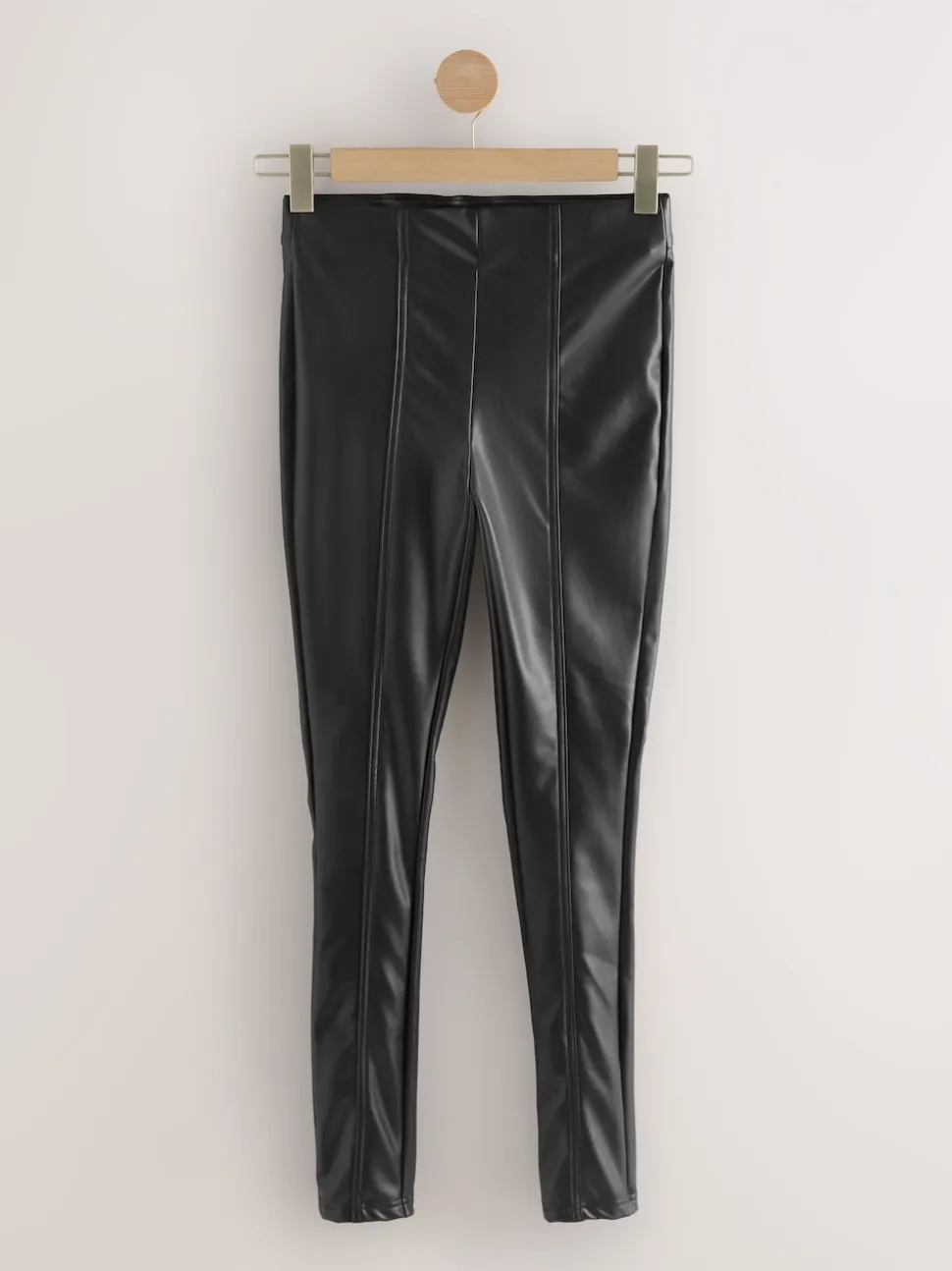 Black Faux Leather Leggings