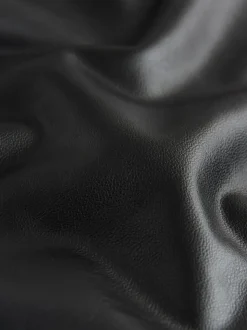 Black Faux Leather Skinny Fit Trousers