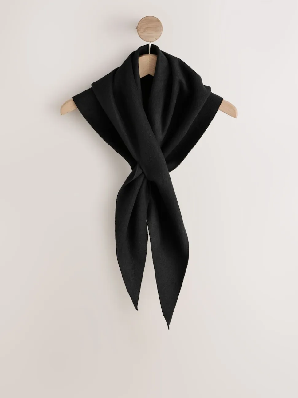 Black Felt Triangle Scarf