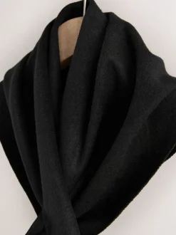 Black Felt Triangle Scarf