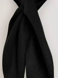 Black Felt Triangle Scarf