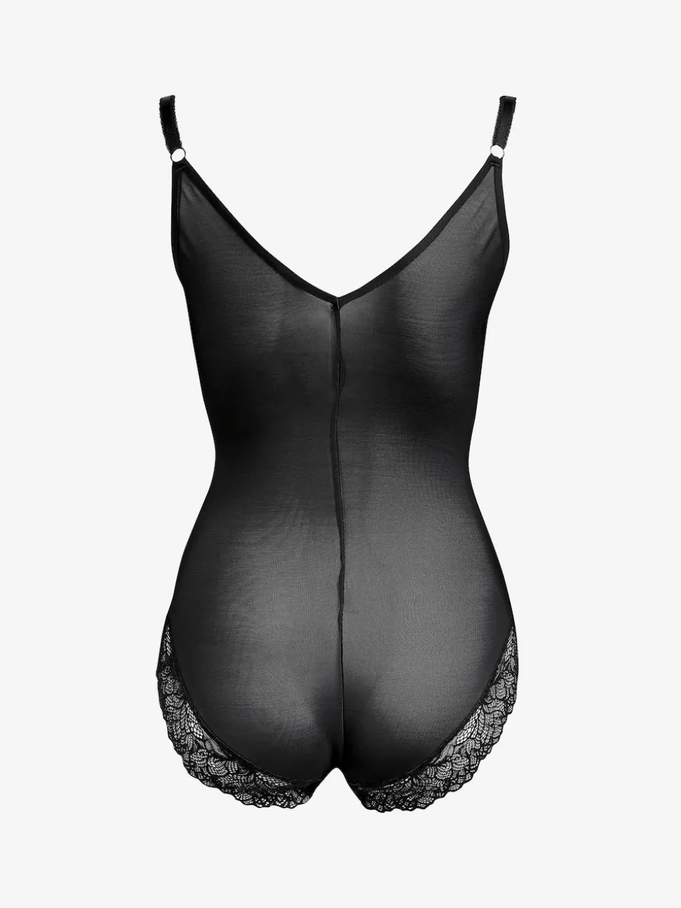Black Firm Tummy Control Wear Your Own Bra Shaping Body