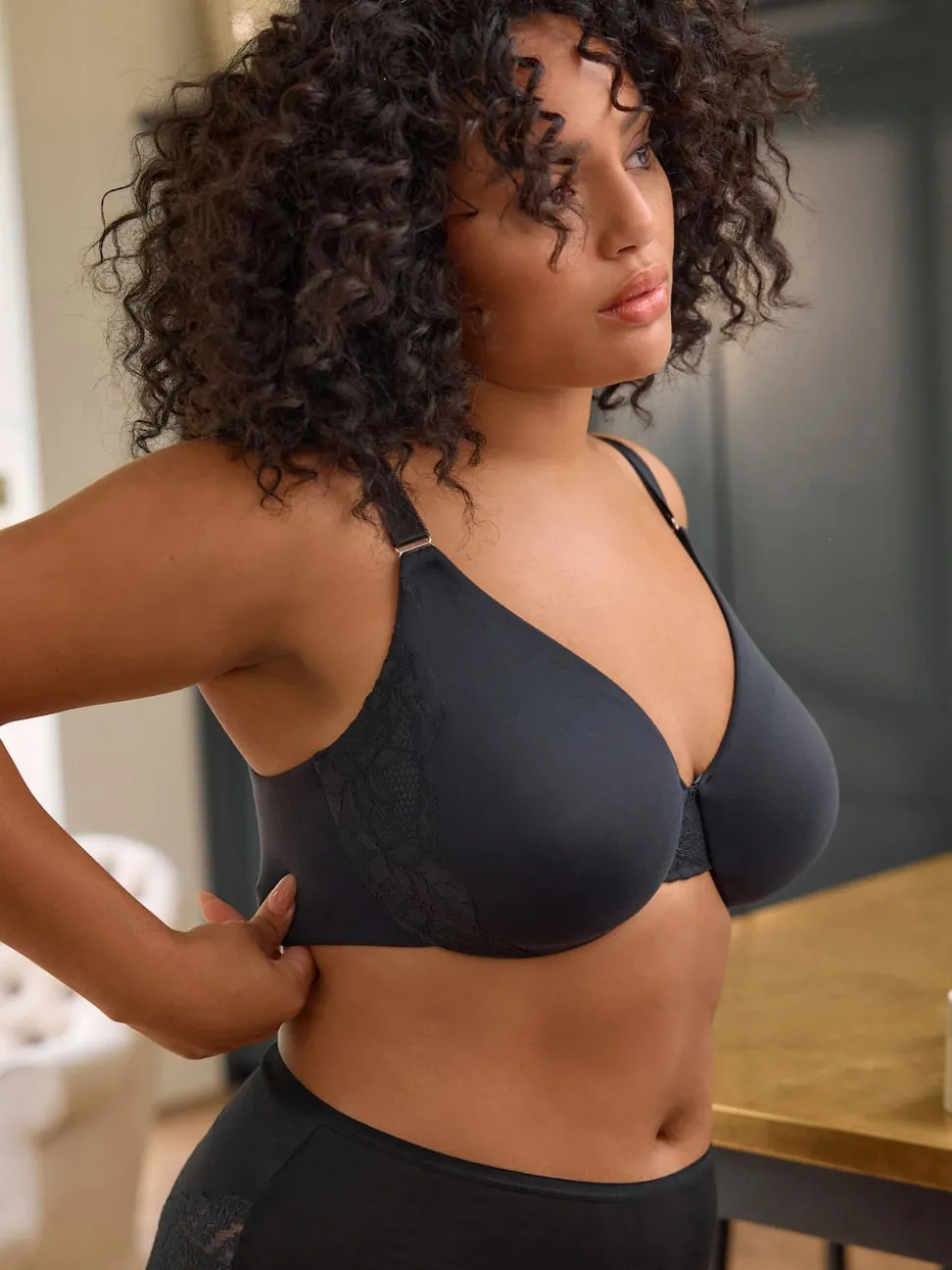 Black F-K Ultimate Comfort & Support Non Padded Underwired Bra