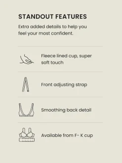 Black F-K Ultimate Comfort & Support Non Padded Underwired Bra
