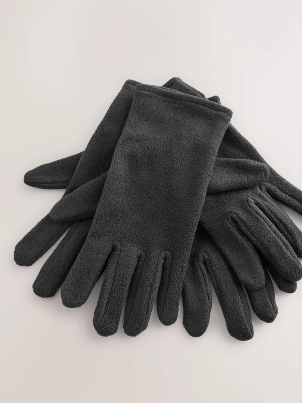 Black Fleece Gloves 2 Pack