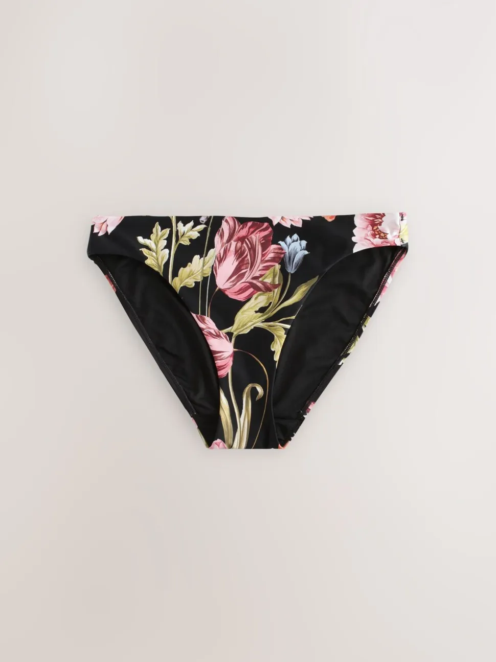 Black Floral Bikini Bottoms