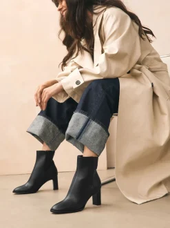 Black Forever Comfort® Block Heeled Ankle Boots