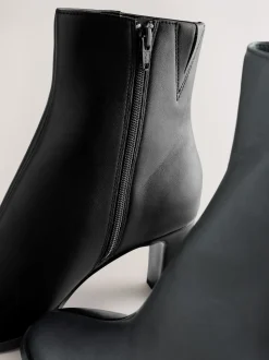 Black Forever Comfort® Block Heeled Ankle Boots