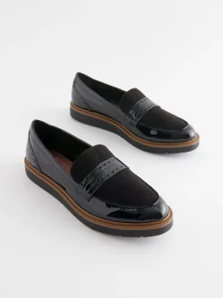 Black Forever Comfort® Brogue Loafers