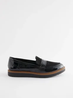Black Forever Comfort® Brogue Loafers