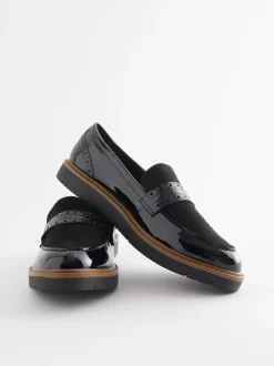 Black Forever Comfort® Brogue Loafers