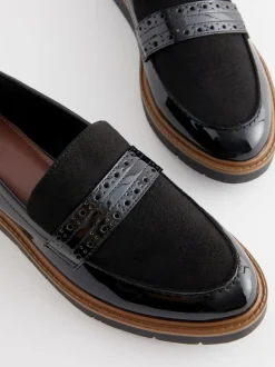 Black Forever Comfort® Brogue Loafers