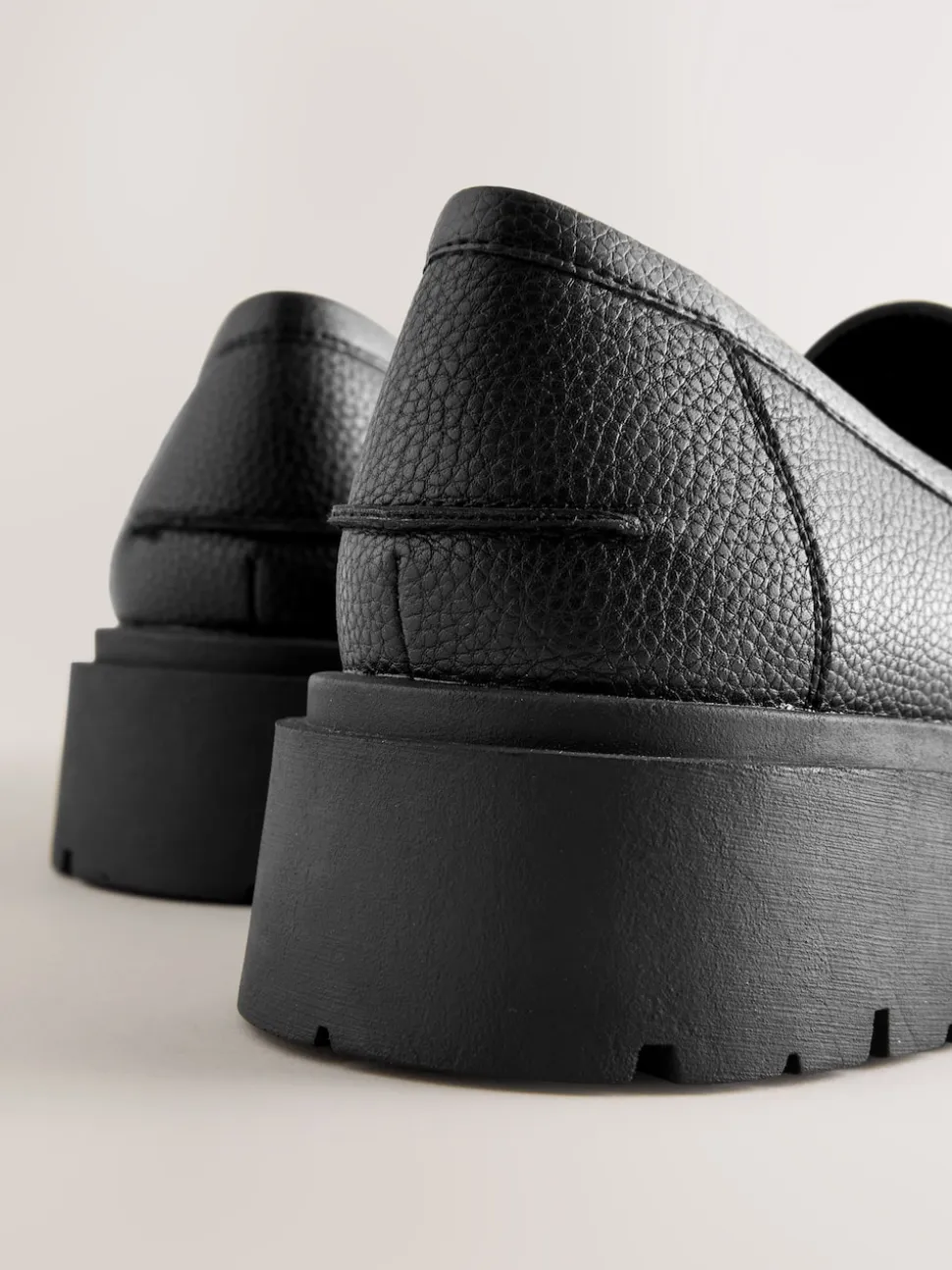 Black Forever Comfort Chunky Platform Tassel Loafers