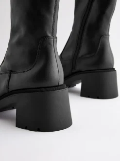 Black Forever Comfort® Chunky Sock Ankle Boots