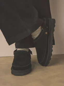 Black Forever Comfort® Chunky Sole Footbed Clogs