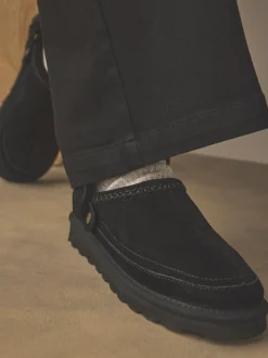 Black Forever Comfort® Chunky Sole Footbed Clogs