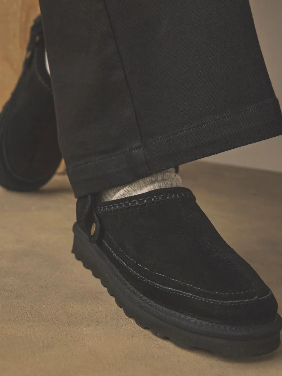 Black Forever Comfort® Chunky Sole Footbed Clogs