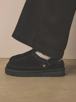 Black Forever Comfort® Chunky Sole Footbed Clogs