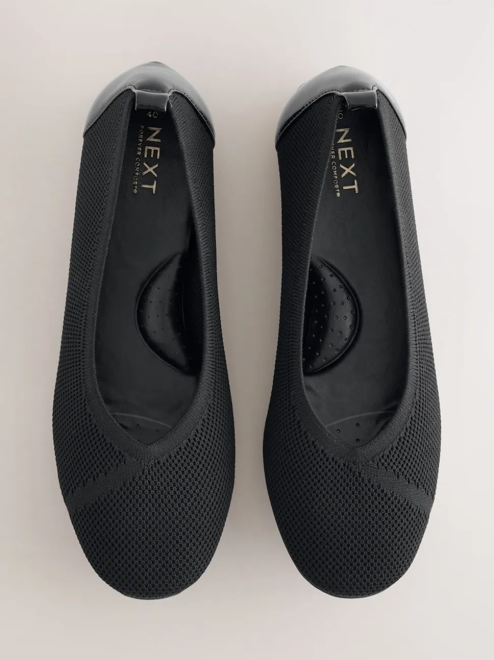 Black Forever Comfort® Comfort Flyknit Ballet Flats