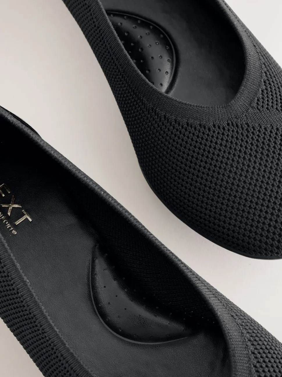 Black Forever Comfort® Comfort Flyknit Ballet Flats