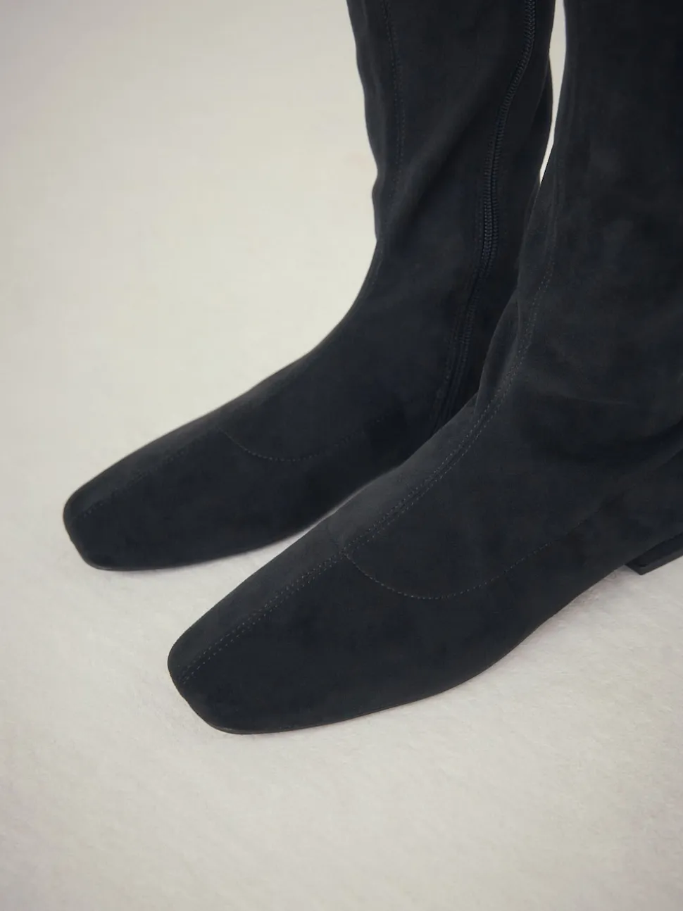 Black Forever Comfort® Flat Sock Over The Knee Boots