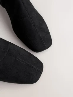 Black Forever Comfort® Flat Sock Over The Knee Boots