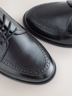 Black Forever Comfort® Formal Round Toe Lace Up Shoes