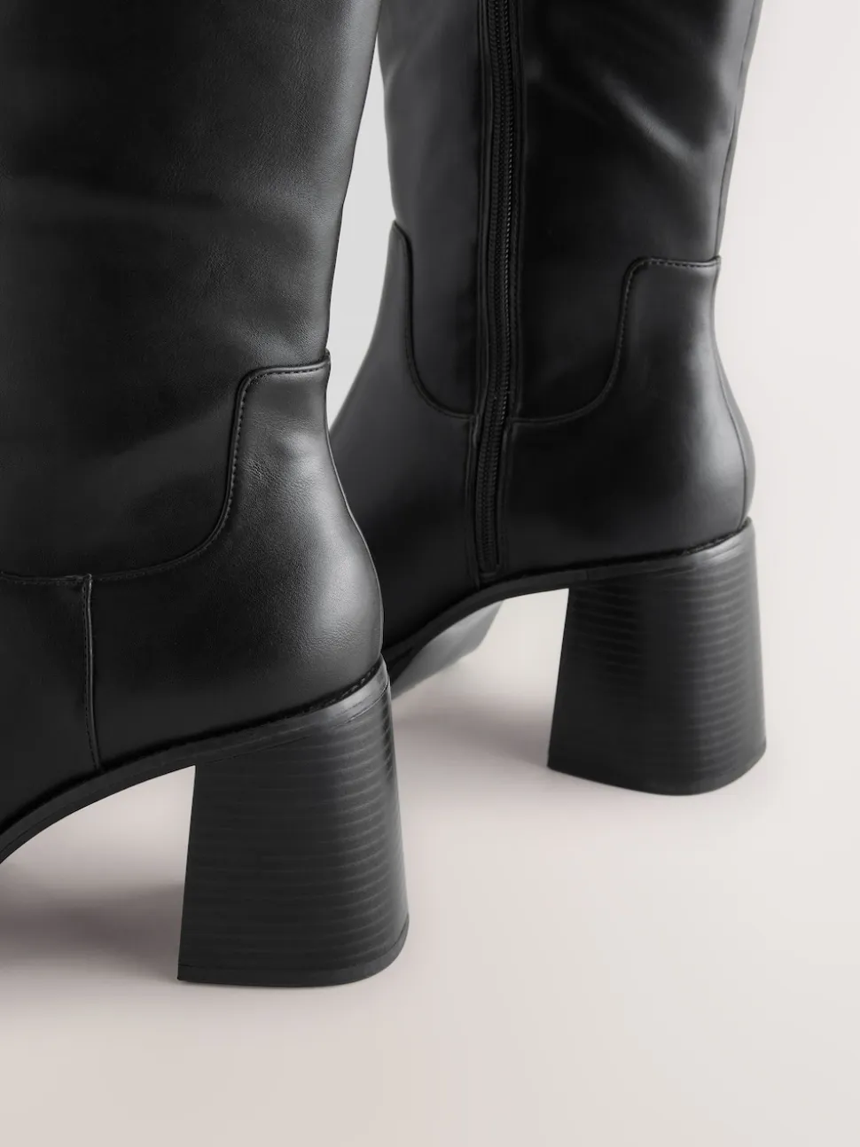Black Forever Comfort® Knee High Platform Boots