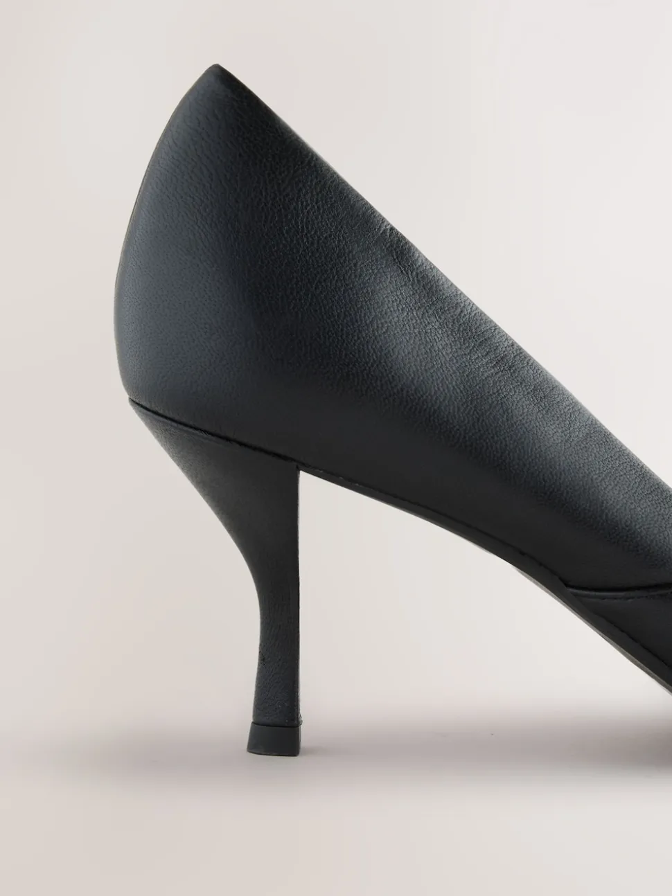 Black Forever Comfort® Leather Pointed Toe Heeled Court Shoes