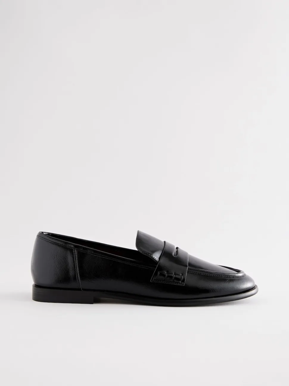 Black Forever Comfort® Round Toe Penny Loafers