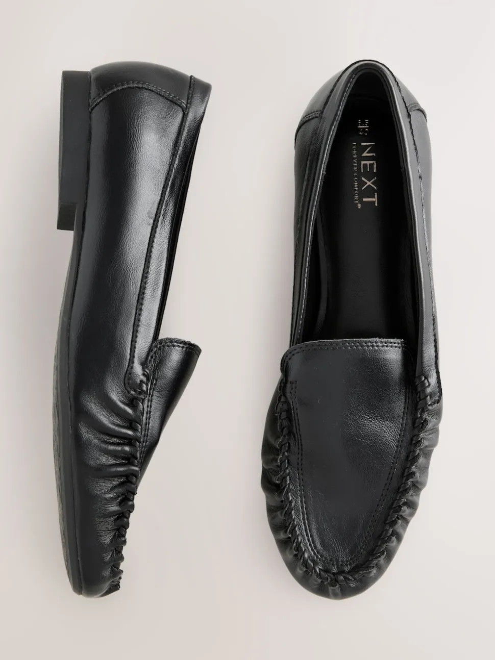Black Forever Comfort® Soft Ruched Loafers