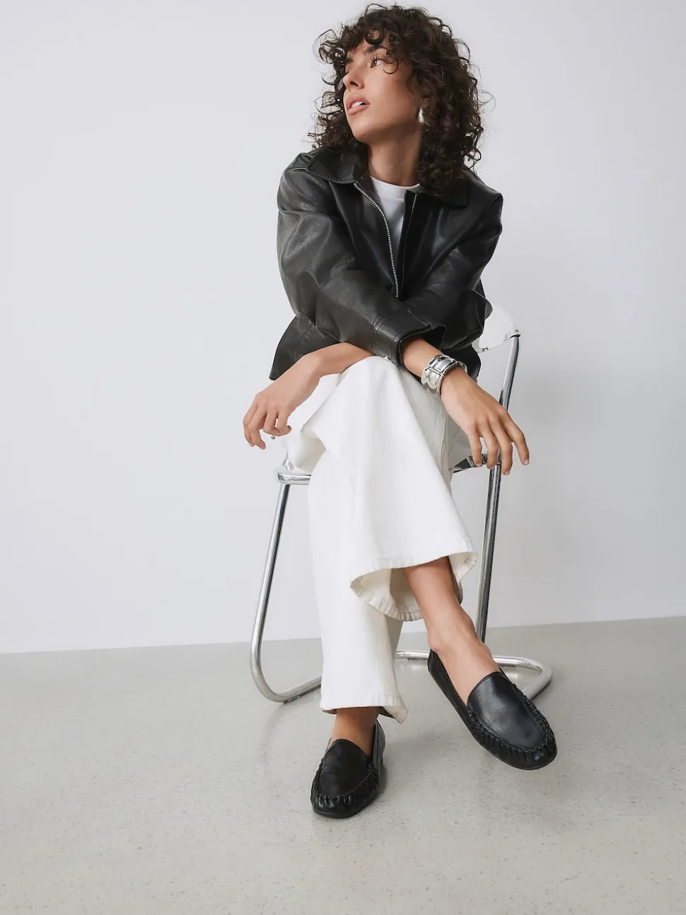 Black Forever Comfort® Soft Ruched Loafers